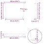 Patas mesa comedor forma V 3uds acero blanco 100x(72-73,3)cm by , Table legs - Ref: Foro24-4012673, Price: 163,08 €, Discount: %