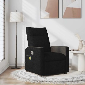 Sillón reclinable de masaje de tela negro de , Sillones - Ref: Foro24-4104834, Precio: 203,97 €, Descuento: %