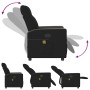 Sillón reclinable de masaje de tela negro de , Sillones - Ref: Foro24-4104834, Precio: 203,97 €, Descuento: %