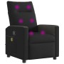 Sillón reclinable de masaje de tela negro de , Sillones - Ref: Foro24-4104834, Precio: 203,97 €, Descuento: %