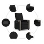 Sillón reclinable de tela negro by , Armchairs - Ref: Foro24-4104841, Price: 188,54 €, Discount: %