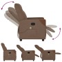 Sillón reclinable con masaje de tela marrón von , Sessel - Ref: Foro24-4104820, Preis: 212,97 €, Rabatt: %