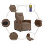 Sillón reclinable con masaje de tela marrón von , Sessel - Ref: Foro24-4104820, Preis: 212,97 €, Rabatt: %