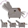 Sillón de masaje reclinable de tela gris taupé de , Sillones - Ref: Foro24-4104822, Precio: 215,94 €