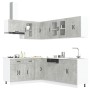 Mueble cocina Kalmar gris hormigón 11 pzas madera contrachapada de , Armarios de cocina - Ref: Foro24-3314885, Precio: 674,09...