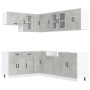 Mueble cocina Kalmar gris hormigón 11 pzas madera contrachapada de , Armarios de cocina - Ref: Foro24-3314885, Precio: 674,09...