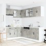 Mueble cocina Kalmar gris hormigón 11 pzas madera contrachapada de , Armarios de cocina - Ref: Foro24-3314885, Precio: 674,09...