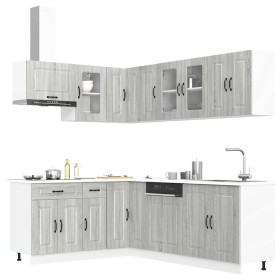 Mueble cocina Kalmar sonoma gris 11 pzas madera contrachapada de , Armarios de cocina - Ref: Foro24-3314887, Precio: 721,41 €...