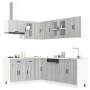 Mueble cocina Kalmar sonoma gris 11 pzas madera contrachapada von , Küchenschränke - Ref: Foro24-3314887, Preis: 721,41 €, Ra...