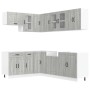 Mueble cocina Kalmar sonoma gris 11 pzas madera contrachapada von , Küchenschränke - Ref: Foro24-3314887, Preis: 721,41 €, Ra...