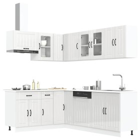 Mueble cocina Lucca blanco brillo 11 pzas madera contrachapada de , Armarios de cocina - Ref: Foro24-3314893, Precio: 799,83 ...