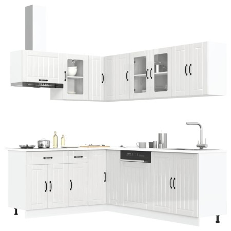 Mueble cocina Lucca blanco brillo 11 pzas madera contrachapada von , Küchenschränke - Ref: Foro24-3314893, Preis: 807,84 €, R...