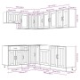 Mueble de cocina Lucca blanco 11 piezas madera contrachapada von , Küchenschränke - Ref: Foro24-3314891, Preis: 731,61 €, Rab...
