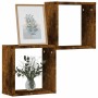 Estantes cubo de pared 2 unidades roble ahumado 30x15x30 cm by , Shelves and shelves - Ref: Foro24-815879, Price: 24,64 €, Di...