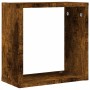 Estantes cubo de pared 2 unidades roble ahumado 30x15x30 cm by , Shelves and shelves - Ref: Foro24-815879, Price: 24,64 €, Di...