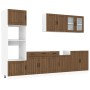 Mueble cocina Kalmar roble marrón 7 pzas madera contrachapada de , Armarios de cocina - Ref: Foro24-3314748, Precio: 630,43 €...