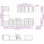 Mueble cocina Kalmar roble marrón 7 pzas madera contrachapada de , Armarios de cocina - Ref: Foro24-3314748, Precio: 630,43 €...
