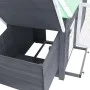 Chicken coop with nesting box solid gray fir wood 190x72x102 cm by vidaXL, Cages and habitats for small animals - Ref: Foro24...