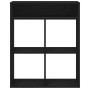 Estantería madera ingeniería negra 66x31x80 cm by , Bookcases and shelves - Ref: Foro24-860293, Price: 60,85 €, Discount: %