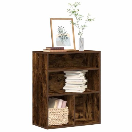 Estantería madera ingeniería color roble ahumado 60x30x71,5 cm by , Bookcases and shelves - Ref: Foro24-860314, Price: 55,10 ...