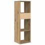 Estantería de madera ingeniería roble artisan 34x31x112 cm by , Bookcases and shelves - Ref: Foro24-860291, Price: 57,49 €, D...