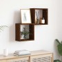 Estantes cubo de pared 2 unidades roble marrón 30x15x30 cm by , Shelves and shelves - Ref: Foro24-815885, Price: 24,36 €, Dis...