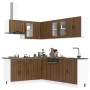Mueble cocina Lucca roble marrón 11 pzas madera contrachapada von , Küchenschränke - Ref: Foro24-3314898, Preis: 698,29 €, Ra...