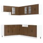 Mueble cocina Lucca roble marrón 11 pzas madera contrachapada von , Küchenschränke - Ref: Foro24-3314898, Preis: 698,29 €, Ra...