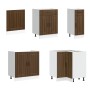 Mueble cocina Lucca roble marrón 11 pzas madera contrachapada von , Küchenschränke - Ref: Foro24-3314898, Preis: 698,29 €, Ra...