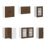 Mueble cocina Lucca roble marrón 11 pzas madera contrachapada von , Küchenschränke - Ref: Foro24-3314898, Preis: 698,29 €, Ra...
