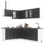 Mueble de cocina Porto negra 11 piezas madera contrachapada von , Küchenschränke - Ref: Foro24-3314902, Preis: 748,74 €, Raba...