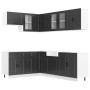 Mueble de cocina Porto negra 11 piezas madera contrachapada von , Küchenschränke - Ref: Foro24-3314902, Preis: 748,74 €, Raba...