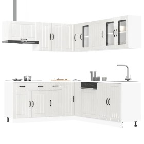 Mueble cocina Lucca blanco brillo 11 pzas madera contrachapada de , Armarios de cocina - Ref: Foro24-3314923, Precio: 833,25 ...