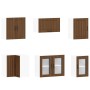 Mueble cocina Lucca roble marrón 11 pzas madera contrachapada by , Kitchen cabinets - Ref: Foro24-3314928, Price: 730,60 €, D...