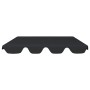 Garden swing replacement canopy black 188/168x145/110 cm by vidaXL, Covers for tents and gazebos - Ref: Foro24-312093, Price:...