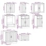Mueble de cocina Kalmar negra 8 piezas madera contrachapada von , Küchenschränke - Ref: Foro24-3314832, Preis: 534,54 €, Raba...