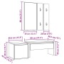Juego de muebles de recibidor madera ingeniería madera antigua by , Benches for halls and storage - Ref: Foro24-3329171, Pric...