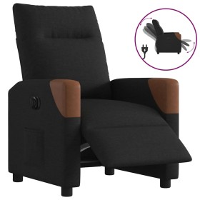 Sillón reclinable eléctrico de tela negro de , Sillones - Ref: Foro24-3323992, Precio: 241,55 €, Descuento: %