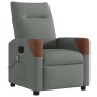 Sillón reclinable de masaje eléctrico tela gris oscuro by , Armchairs - Ref: Foro24-3323999, Price: 250,63 €, Discount: %