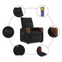 Sillón de masaje eléctrico reclinable elevable tela negro de , Sillones - Ref: Foro24-3324032, Precio: 318,47 €