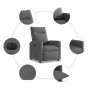 Sillón reclinable eléctrico de tela gris oscuro de , Sillones - Ref: Foro24-3324039, Precio: 233,51 €