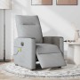 Sillón reclinable de masaje eléctrico tela gris claro by , Armchairs - Ref: Foro24-3324045, Price: 252,33 €, Discount: %