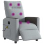Sillón reclinable de masaje eléctrico tela gris claro by , Armchairs - Ref: Foro24-3324045, Price: 252,33 €, Discount: %