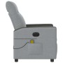 Sillón reclinable de masaje eléctrico tela gris claro by , Armchairs - Ref: Foro24-3324045, Price: 252,33 €, Discount: %