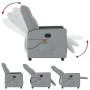 Sillón reclinable de masaje eléctrico tela gris claro by , Armchairs - Ref: Foro24-3324045, Price: 252,33 €, Discount: %
