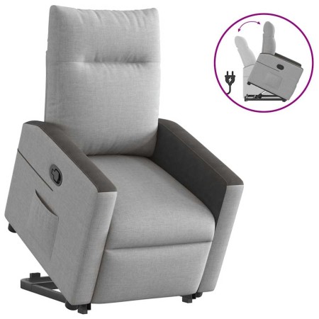 Sillón reclinable elevable de tela gris nube von , Sessel - Ref: Foro24-3324051, Preis: 274,84 €, Rabatt: %