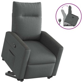 Sillón reclinable elevable de tela gris oscuro de , Sillones - Ref: Foro24-3324053, Precio: 256,67 €