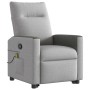 Sillón de masaje reclinable de pie de tela gris nube de , Sillones - Ref: Foro24-3324058, Precio: 273,47 €