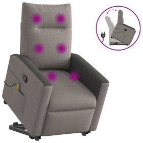 Sillón reclinable de masaje elevable tela gris taupé von , Sessel - Ref: Foro24-3324064, Preis: 302,62 €, Rabatt: %