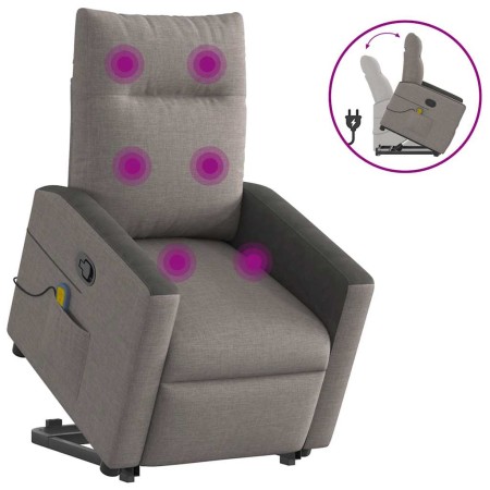 Sillón reclinable de masaje elevable tela gris taupé von , Sessel - Ref: Foro24-3324064, Preis: 302,62 €, Rabatt: %